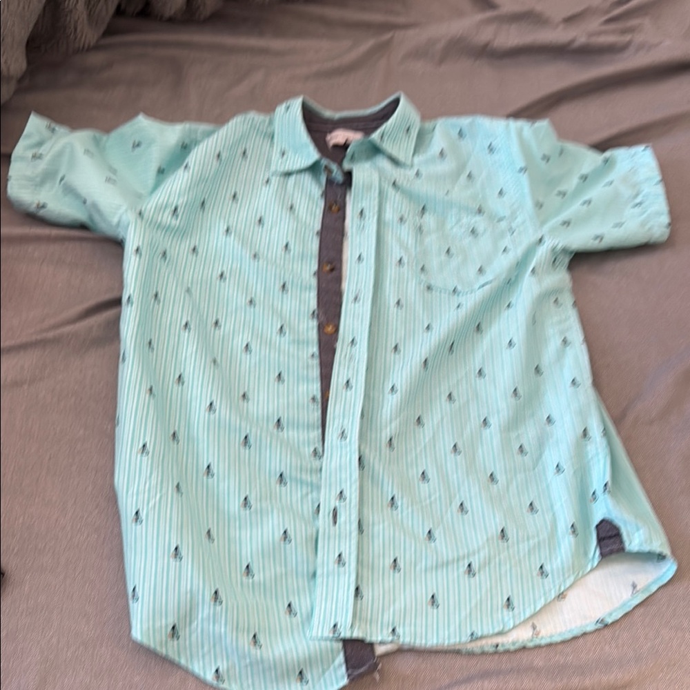 Kids Button Down Shirt - Light Blue